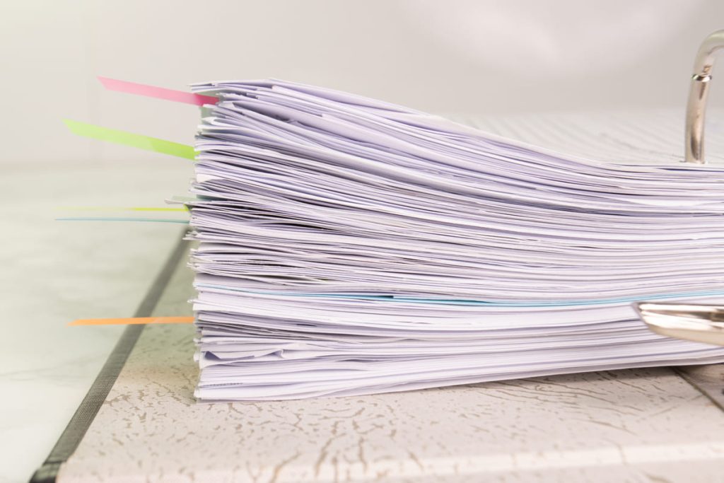 stack of documents